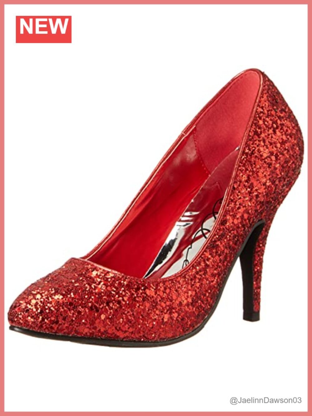 Women's Kitten Heel Glitter Pumps Dance Shoes Closed Toe
